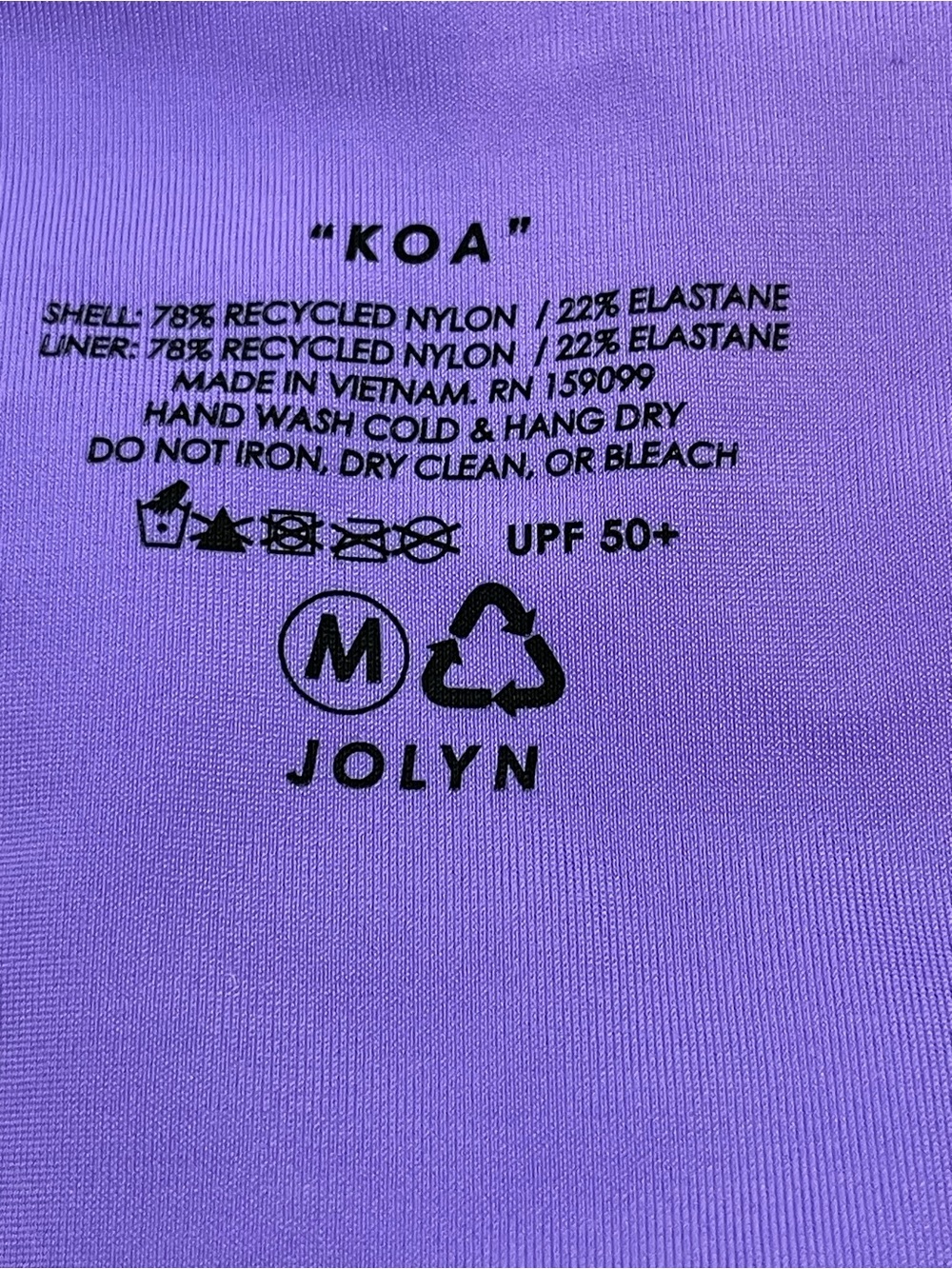 Jolyn Purple Koa Swim Bikini Bottoms Medium - Picture 3 of 14